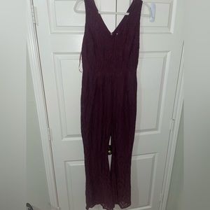 NWT, Altard State Burgundy lace jumpsuit in Large.